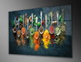 Wallity Pintura de Vidrio Templado Decorativo Multicolor 46 x 72 cm